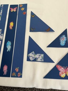 Scrapbooking borders and triangles to complete your spring event